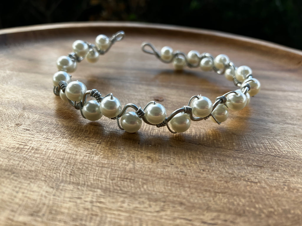 Wire Wrapped Pearls