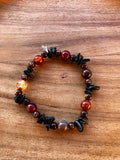 Red and Brown Stone Bracelet