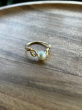 Pearl Wire Wrap Ring