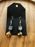 Grey Stone Earrings